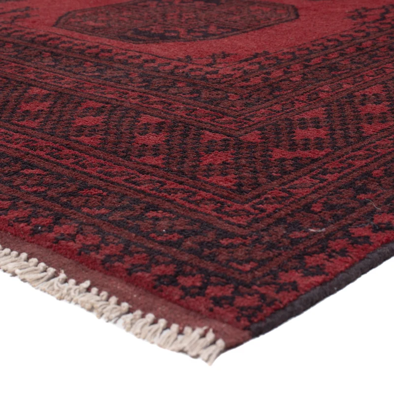 Akhche Teppich 206x290cm - Perserteppich - dunkelrot