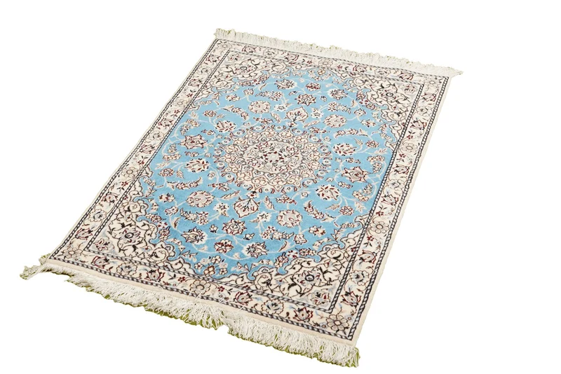 Nain 6La · Handgeknüpft – Blau, 95x62 cm