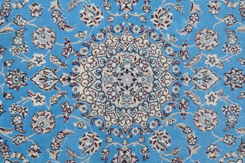 Nain 6La · Handgeknüpft – Blau, 95x62 cm