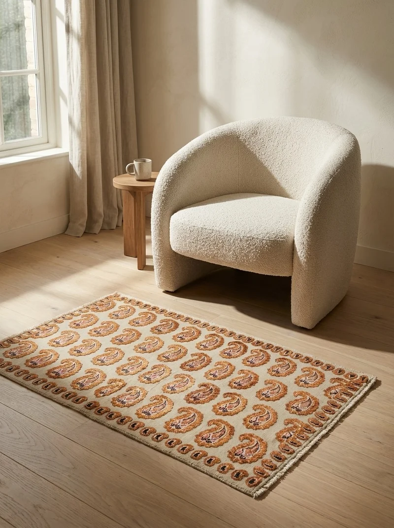 Kashan · Handgeknüpft – Beige, 57x100 cm