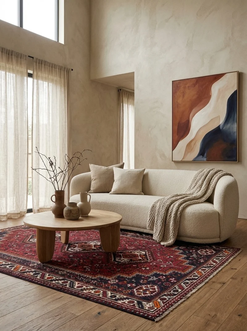 Shiraz · Handgeknüpft – Rot, 256x155 cm