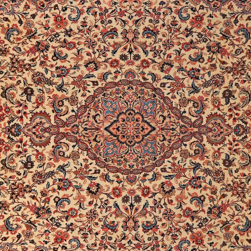Sarough · Handgeknüpft – Beige, 406x298 cm