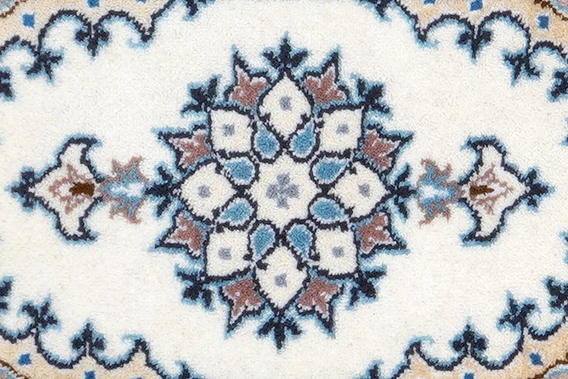 Nain 12La · Handgeknüpft – Beige, 59x40 cm
