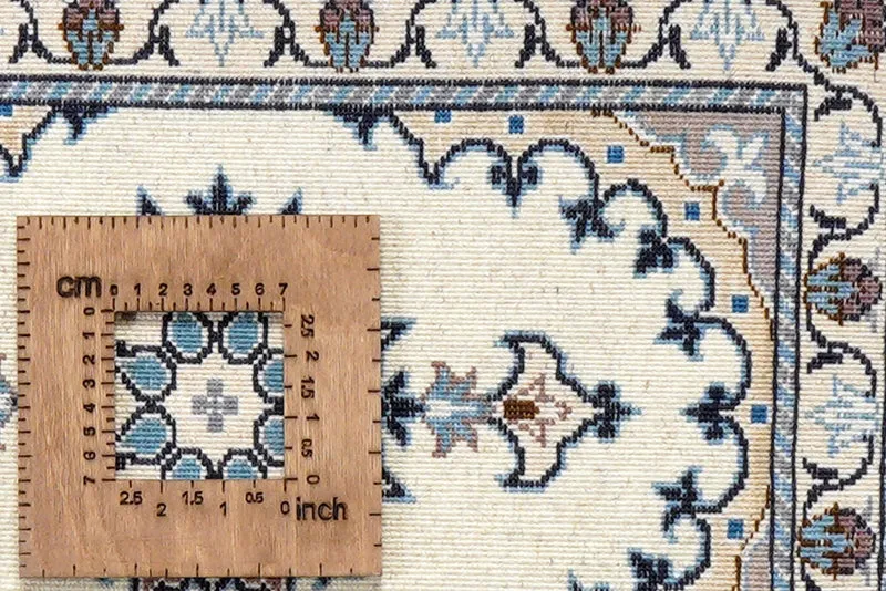 Nain 12La · Handgeknüpft – Beige, 59x40 cm