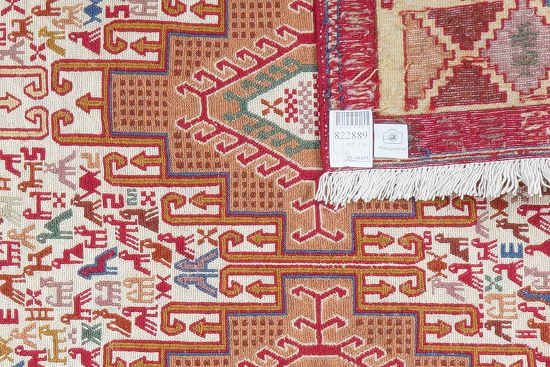 Sumak Shahsavan · Handgewebt – Beige, 143x110 cm