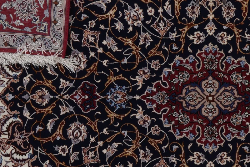 Isfahan · Handgeknüpft – Blau, 160x108 cm