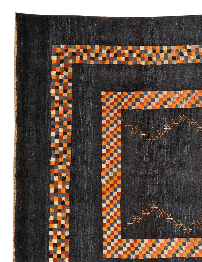 Gabbeh · Handgeknüpft – Blau, 397x285 cm