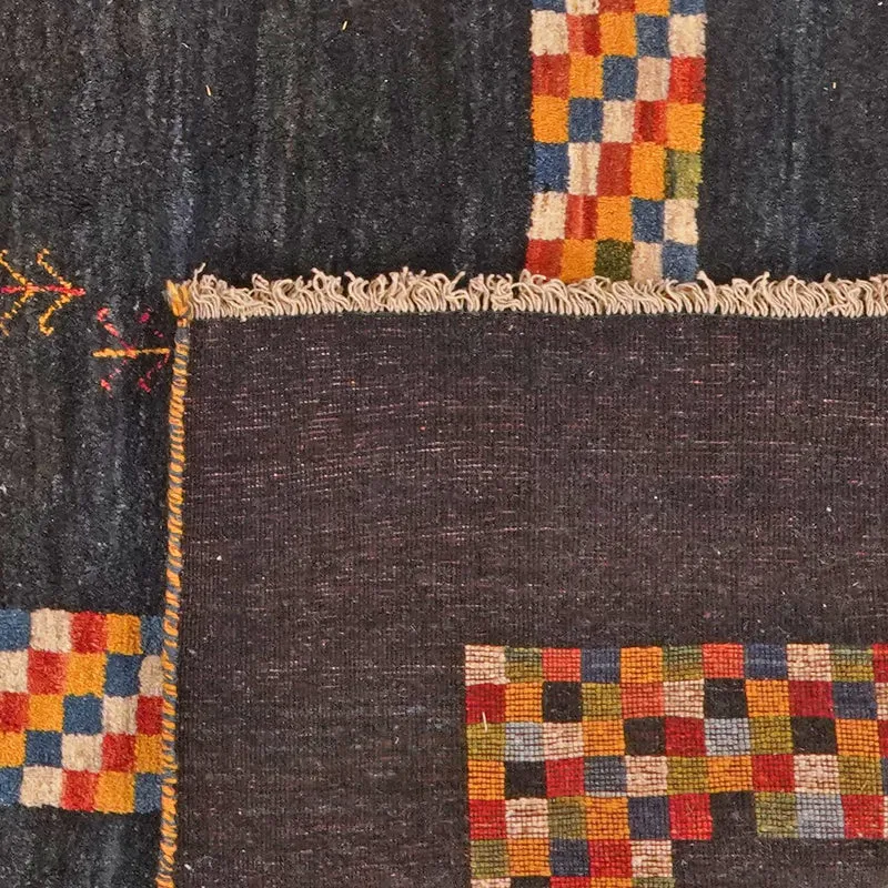 Gabbeh · Handgeknüpft – Blau, 397x285 cm