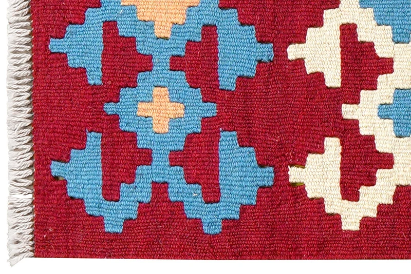 Kelim Gashgai · Handgewebt – Rot, 65x44 cm