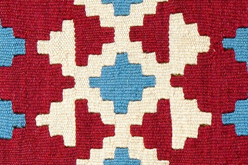 Kelim Gashgai · Handgewebt – Rot, 65x44 cm
