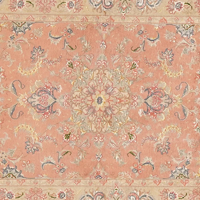 Tabriz 50 Raj · Handgeknüpft – Rosa, 311x81 cm