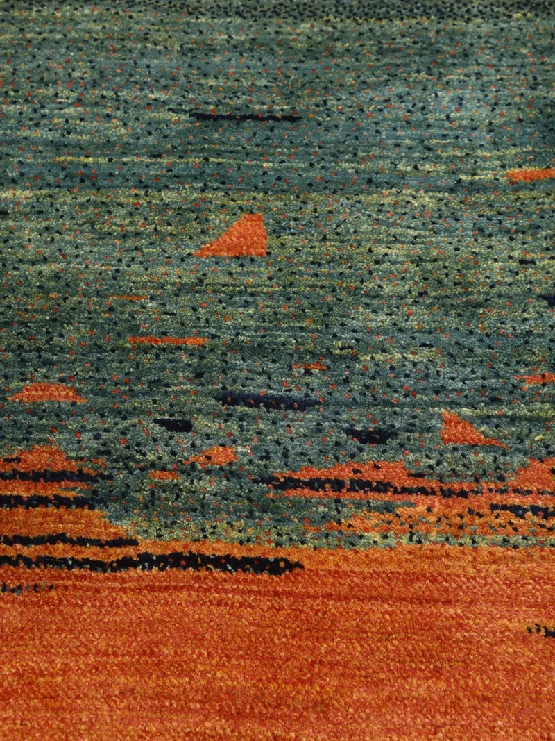 Rizbaf · Handgeknüpft – Orange, 583x416 cm