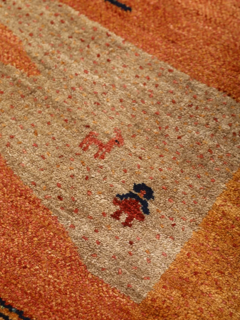 Rizbaf · Handgeknüpft – Orange, 583x416 cm