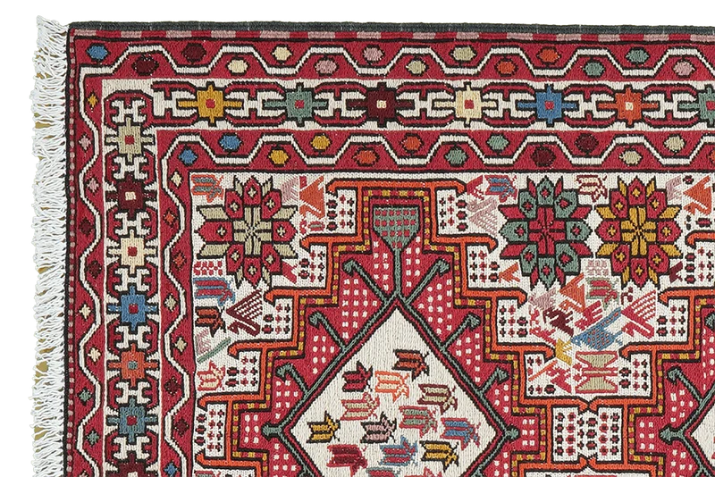 Sumak Shahsavan · Handgewebt – Beige, 99x79 cm
