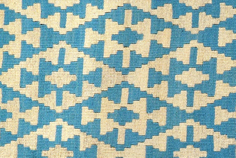 Kelim Gashgai · Handgewebt – Blau, 143x103 cm