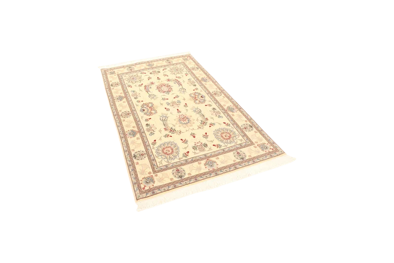 Tabriz 50 Raj · Handgeknüpft – Beige, 151x99 cm