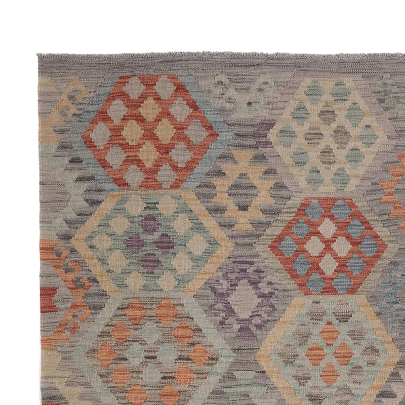 Kelim Maimene Teppich 200x302cm - mehrfarbig