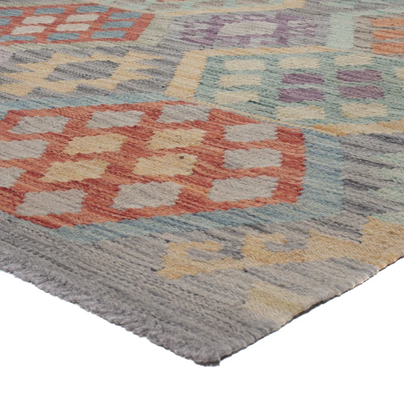 Kelim Maimene Teppich 200x302cm - mehrfarbig