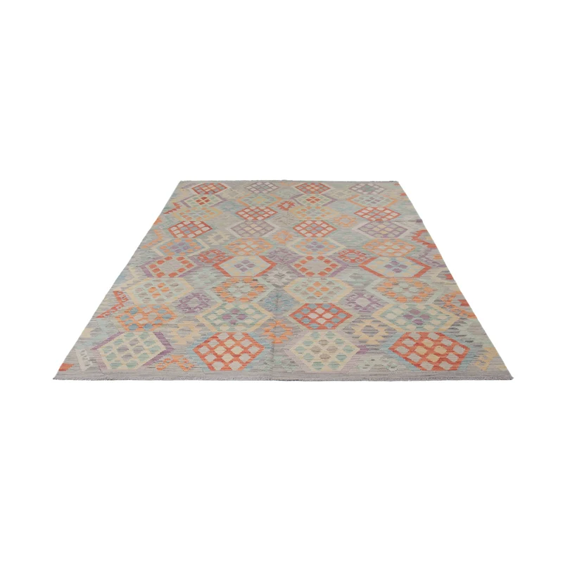 Kelim Maimene Teppich 200x302cm - mehrfarbig