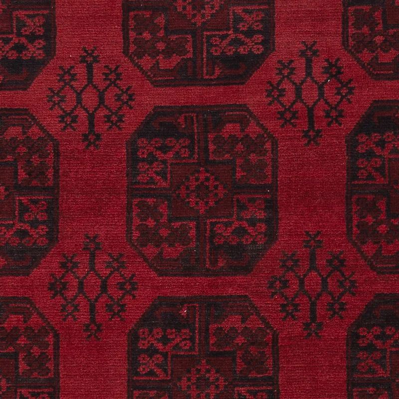 Afghan Teppich - Filpa - 197 x 288 cm - dunkelrot