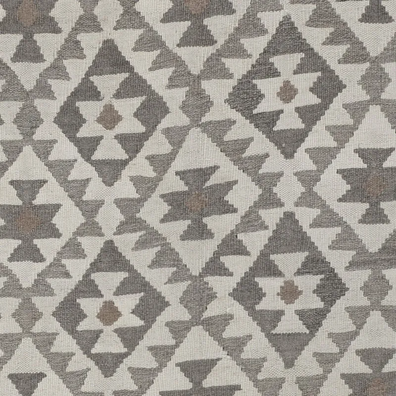 Kelim Maimene Teppich 200x299cm - hellgrau