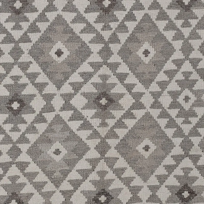 Kelim Teppich - Splash - 203 x 294 cm - hellgrau