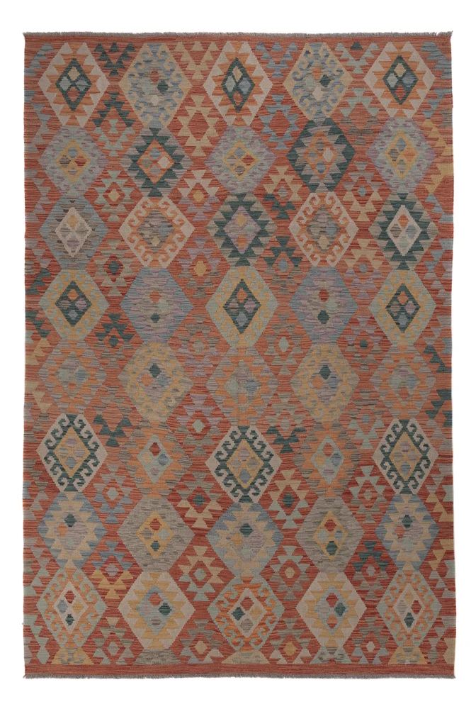 Kelim Maimene Teppich 197x301cm - mehrfarbig
