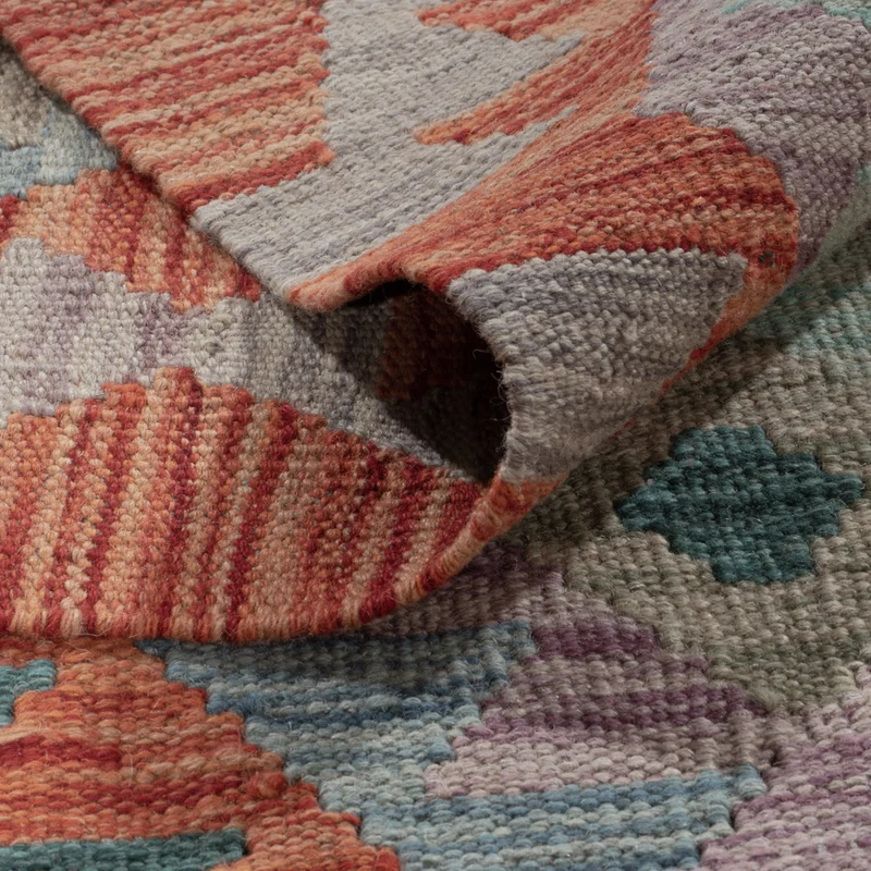 Kelim Maimene Teppich 197x301cm - mehrfarbig