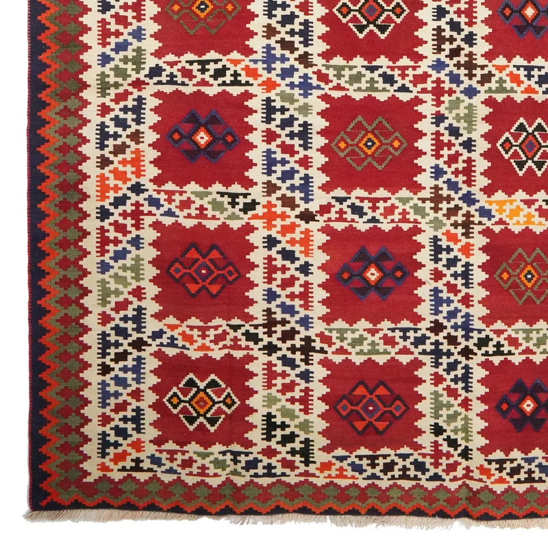 Kelim Gashgai Old · Handgewebt – Bunt, 295x161 cm