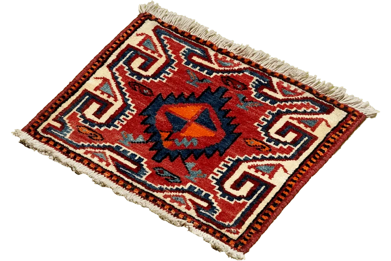 Afshar · Handgeknüpft – Bunt, 33x40 cm