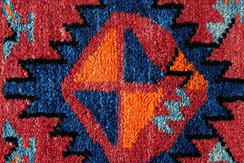 Afshar · Handgeknüpft – Bunt, 33x40 cm