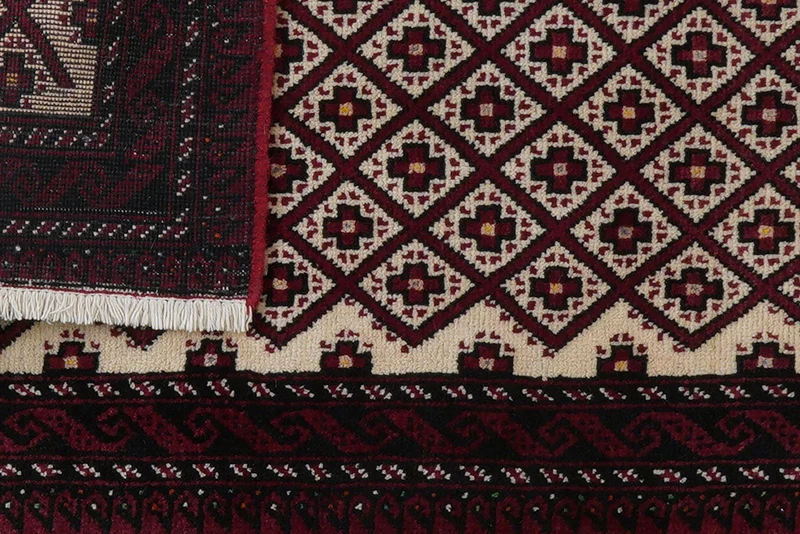 Belutch · Handgeknüpft – Beige, 93x59 cm