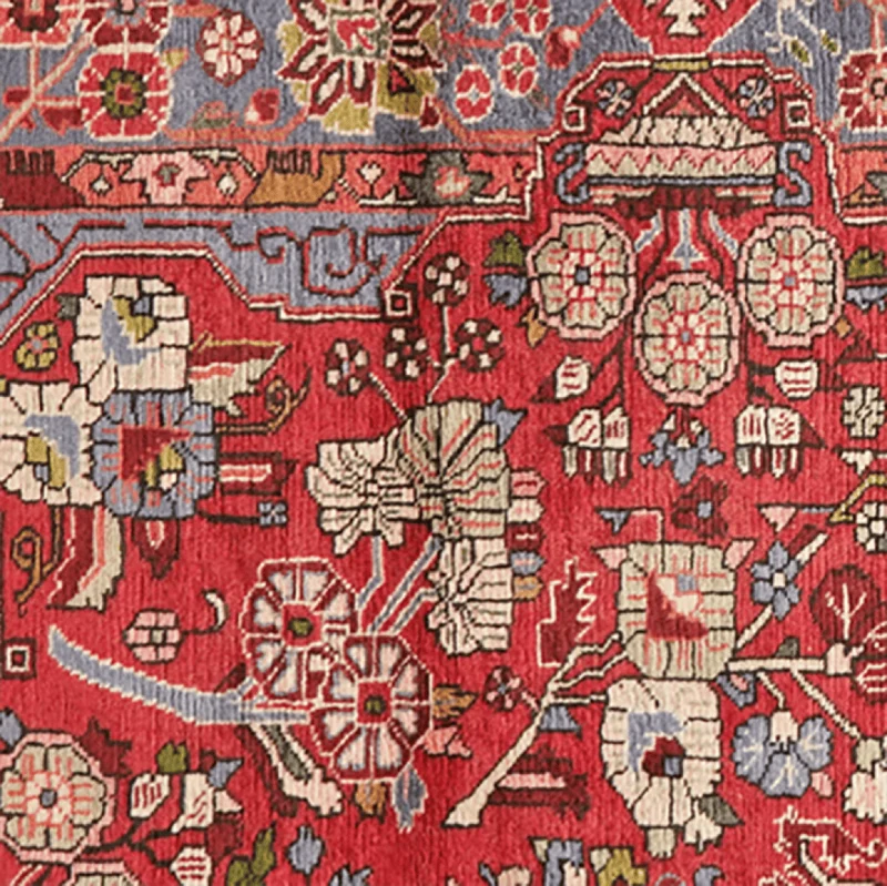 Nahavand · Handgeknüpft – Rot, 132x88 cm