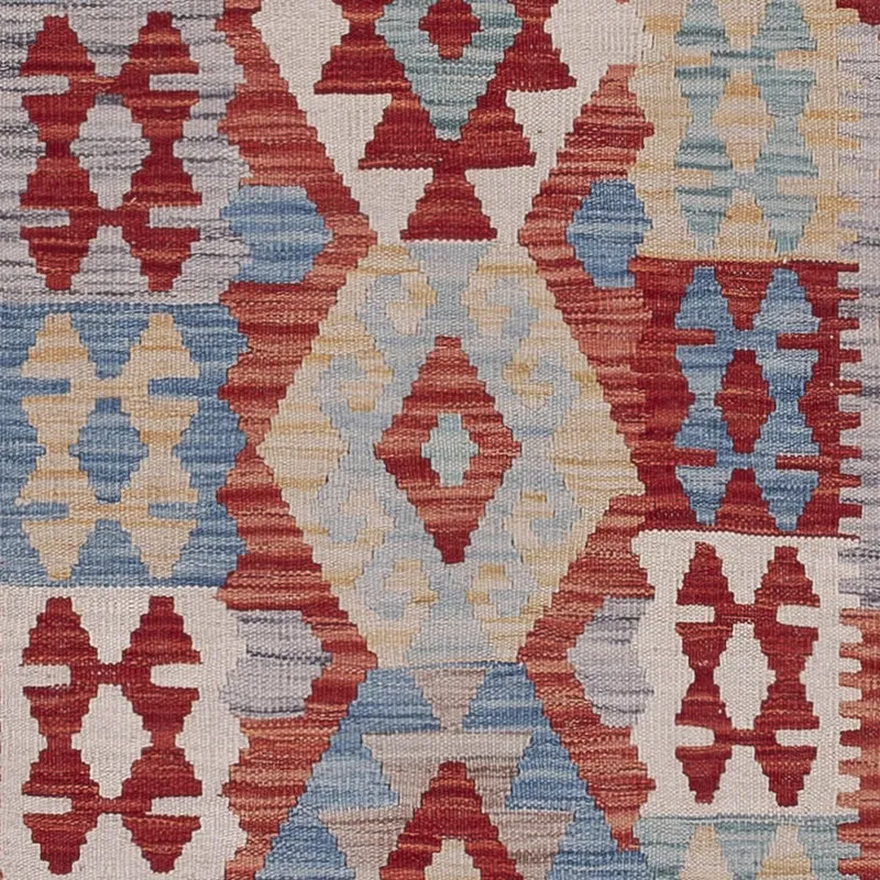 Kelim Maimene Teppich 80x313cm - mehrfarbig