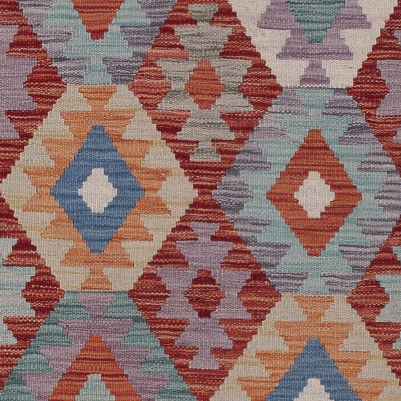 Kelim Maimene Teppich 83x299cm - mehrfarbig