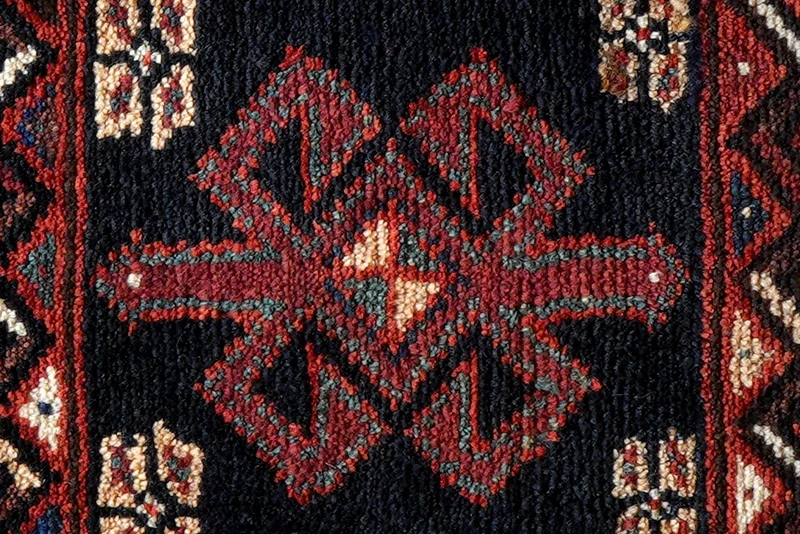 Gashgai · Handgeknüpft – Blau, 57x63 cm