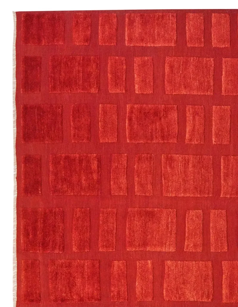 Kelim Gabbeh · Handgewebt – Rot, 323x242 cm
