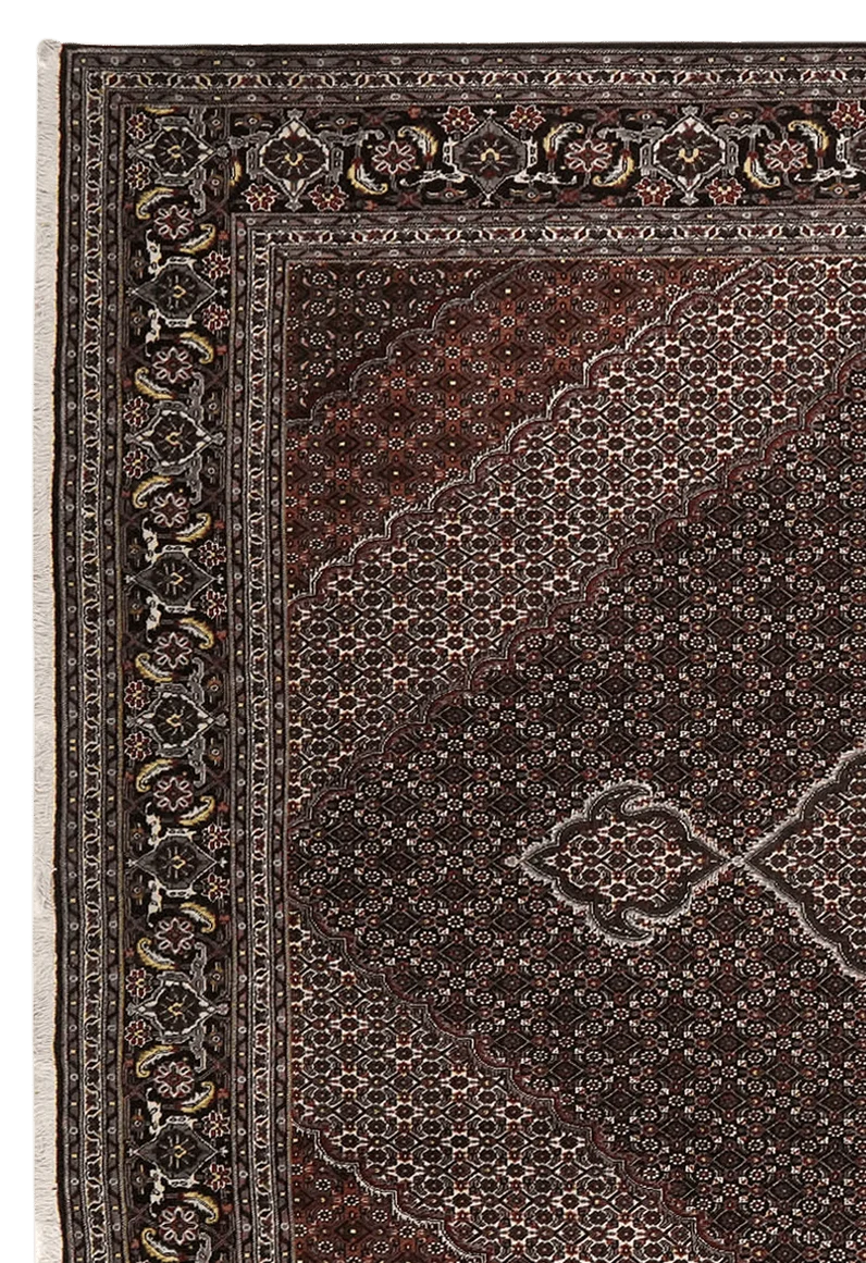 Tabriz 40 Raj · Handgeknüpft – Braun, 345x245 cm