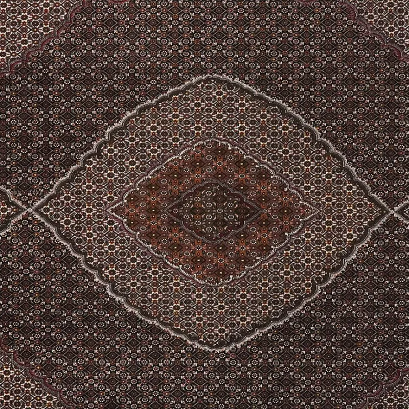 Tabriz 40 Raj · Handgeknüpft – Braun, 345x245 cm