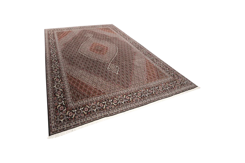 Tabriz 40 Raj · Handgeknüpft – Braun, 345x245 cm