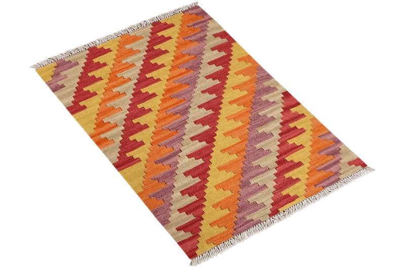 Kelim Gashgai · Handgewebt – Bunt, 97x63 cm