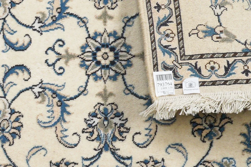Nain 12La · Handgeknüpft – Beige, 299x79 cm