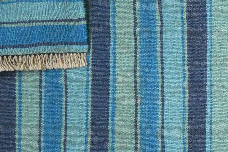 Kelim Gashgai · Handgewebt – Blau, 194x61 cm