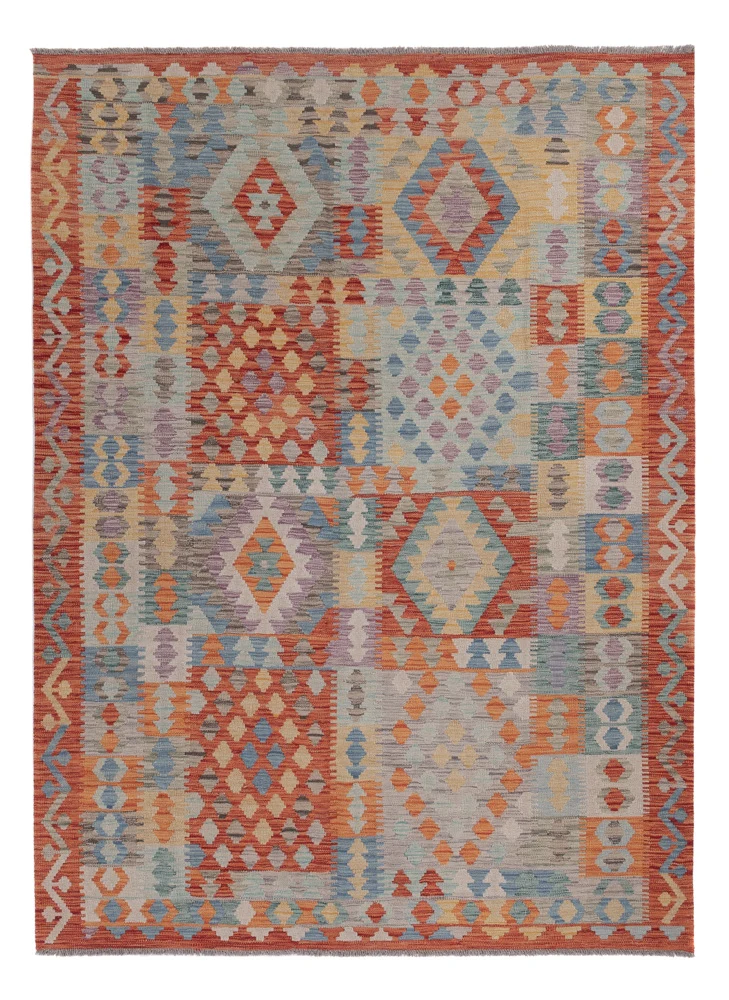Kelim Maimene Teppich 180x237cm - mehrfarbig