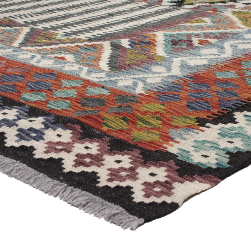 Kelim Maimene Teppich 206x303cm - mehrfarbig