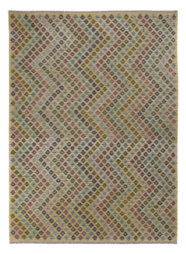 Kelim Maimene Teppich 212x295cm - mehrfarbig