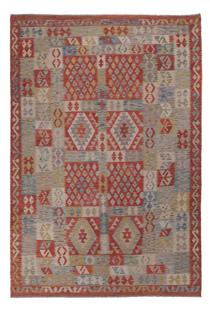 Kelim Maimene Teppich 206x304cm - mehrfarbig
