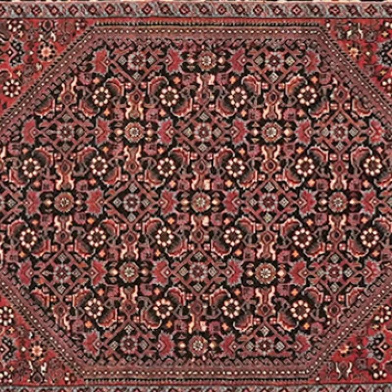 Bidjar · Handgeknüpft – Rot, 386x84 cm
