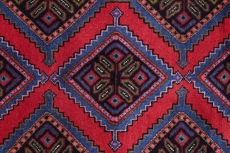 Zagheh · Handgeknüpft – Rot, 307x80 cm