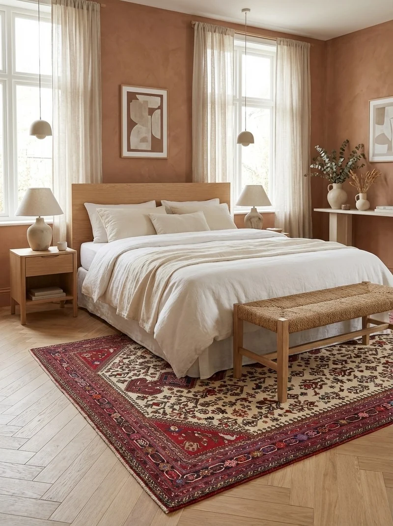 Nasrabad · Handgeknüpft – Beige, 312x204 cm